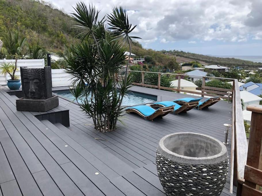 La Villa Coconut Vue A 180° Mer Rocher Du Diamant Le Diamant Extérieur photo