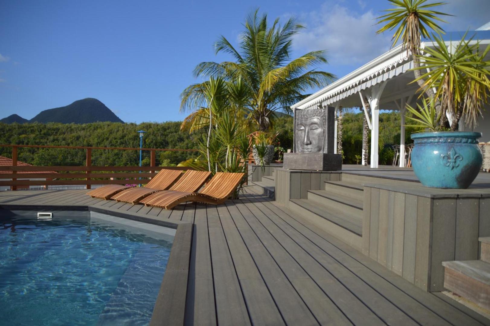La Villa Coconut Vue A 180° Mer Rocher Du Diamant Le Diamant Extérieur photo